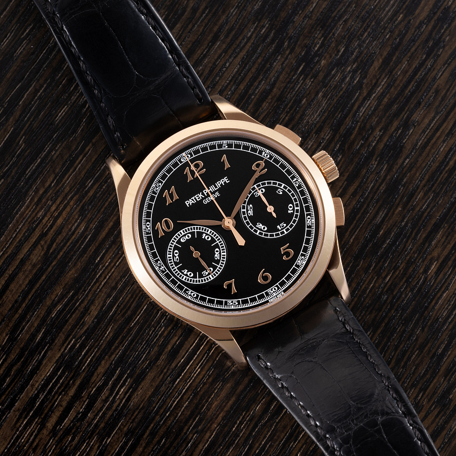 Chronograph in Rose Gold with Black Dial and Breguet Numerals