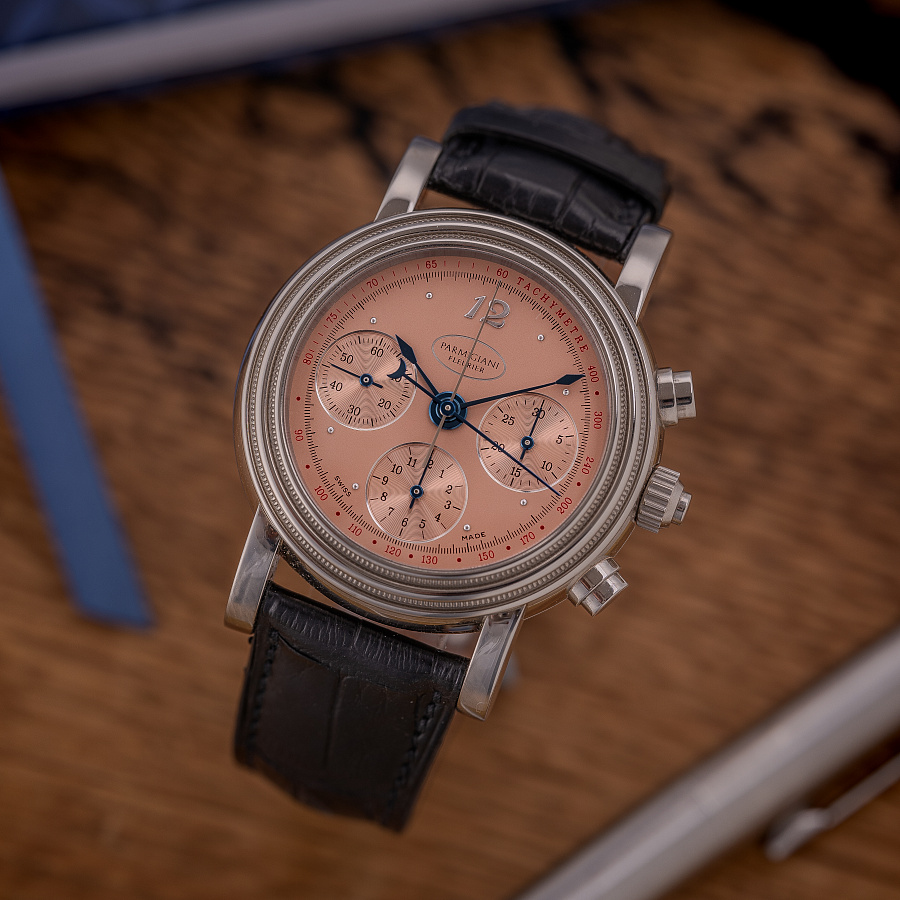 Toric Rattrapante in White Gold with Salmon Dial