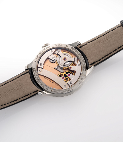 Signature 1 in Stainless Steel with Salmon Dial and Black Sub-dial
