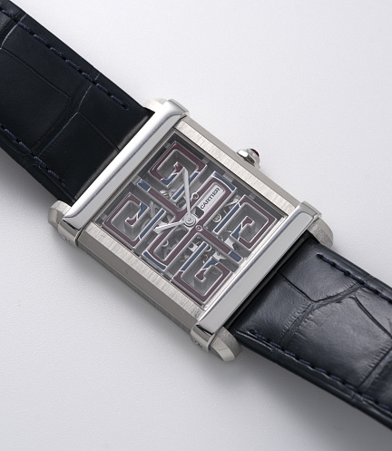 Tank Chinoise Skeleton in Platinum