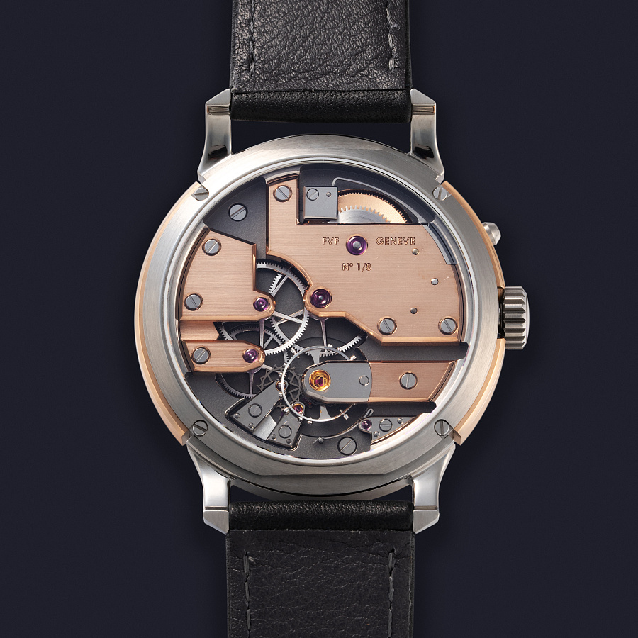 2 Time-Day Intrepido ARTedition in Rose Gold and Titanium with Onyx Dial