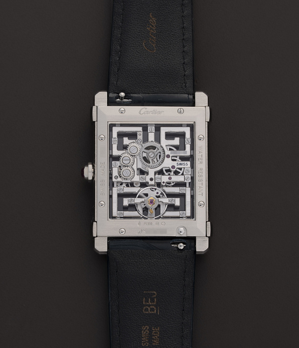 Tank Chinoise Skeleton in Platinum