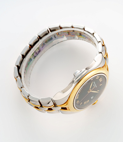 Sculpture in Stainless Steel and Gold