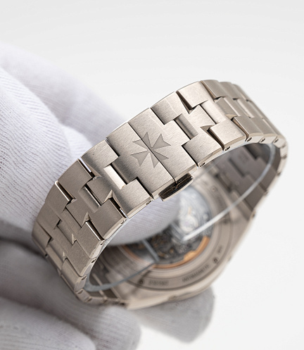 Overseas Ultra Thin Skeleton Perpetual Calendar in White Gold