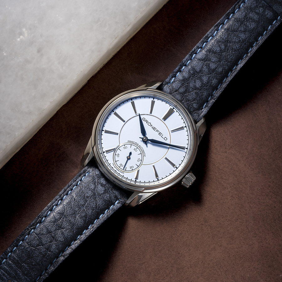 1941 Principia in Stainless Steel with Turquoise Dial															