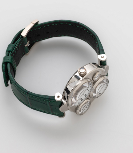 Contemporaine Moon Phase in White Gold