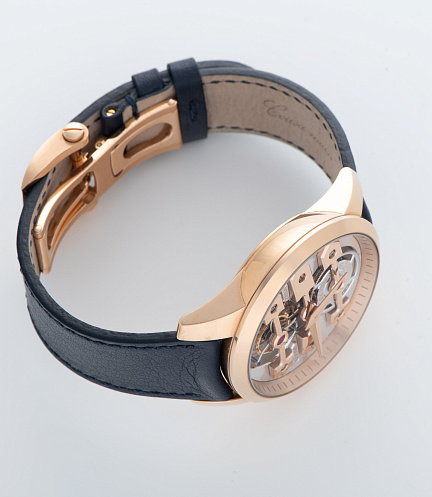 Tourbillon with Three Gold Bridges in Rose Gold
