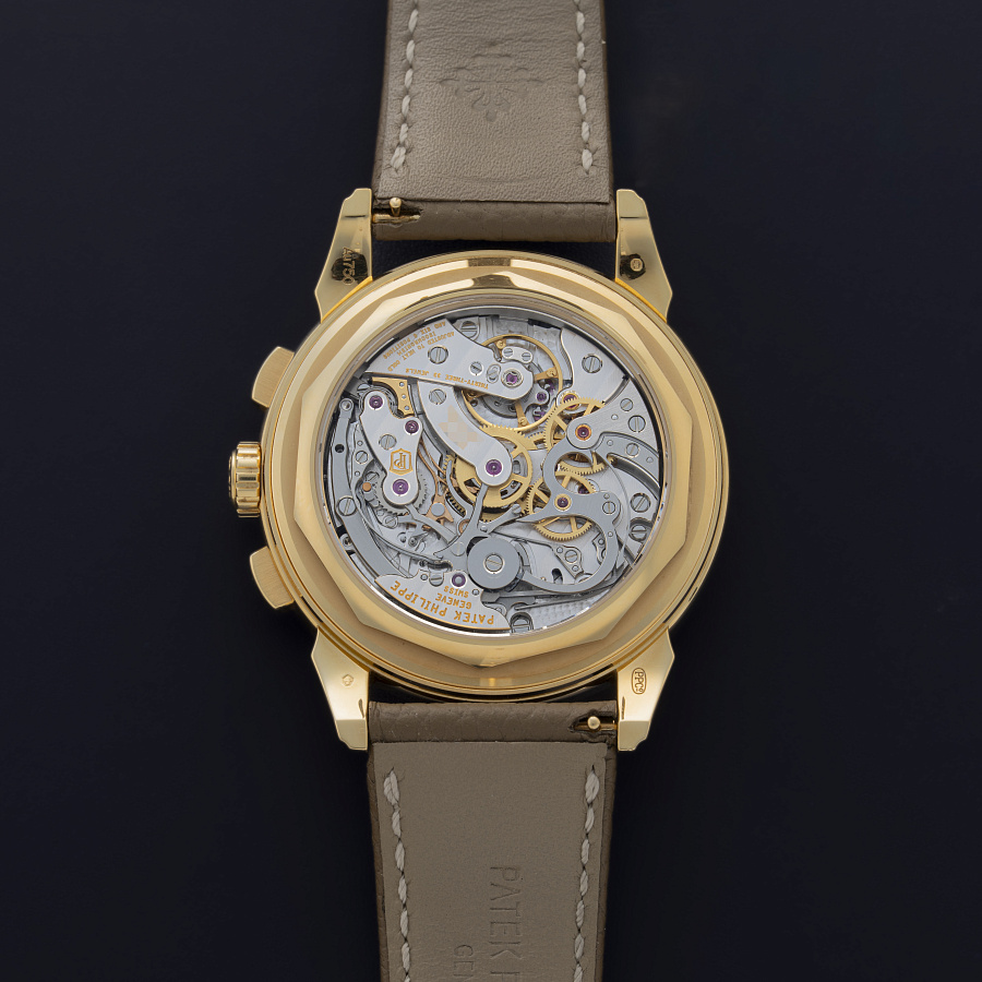 Perpetual Calendar Chronograph with Moonphase in Yellow Gold