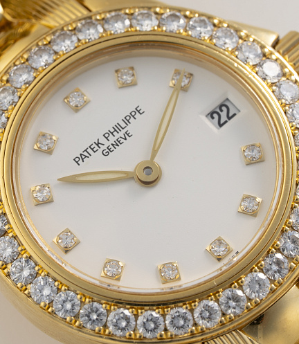 Neptune in Yellow Gold with Diamonds Ladies Watch