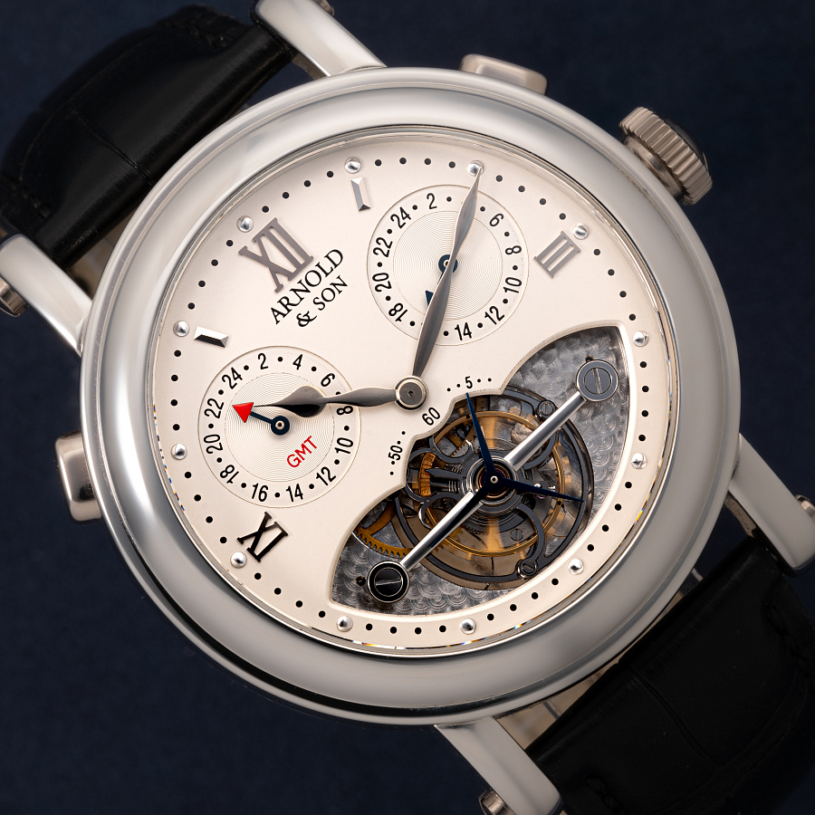 GMT II Tourbillon in Platinum by Christophe Claret