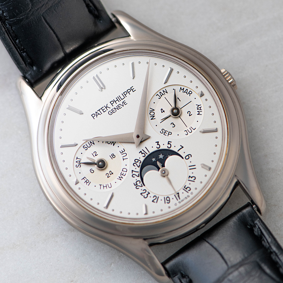 Perpetual Calendar in White Gold