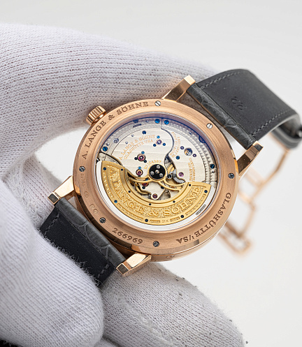 Lange 1 Perpetual Calendar in Rose Gold with Grey Dial
