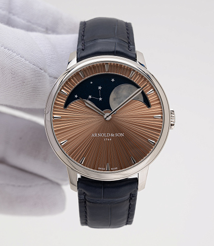 Perpetual Moon in Platinum with Salmon Dial