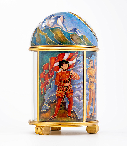 Dome Table Clock "700eme Anniversaire de la Confederation"