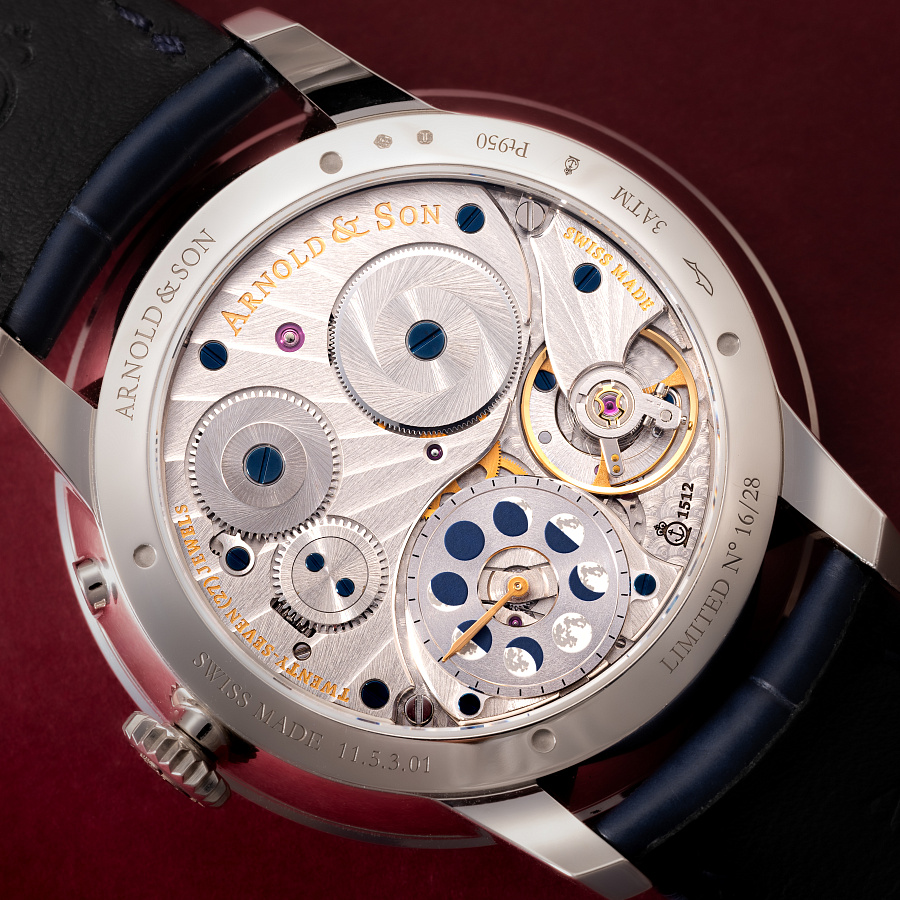 Perpetual Moon in Platinum with Salmon Dial