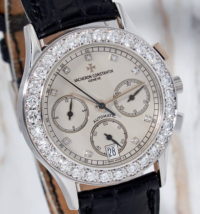 Classique Chronograph Limited Edition to 25 pieces in White Gold with Diamonds