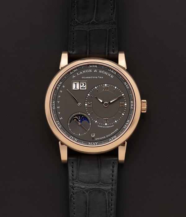 Lange 1 Perpetual Calendar in Rose Gold with Grey Dial