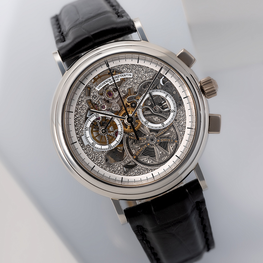 Historique Skeleton Chronograph in Platinum