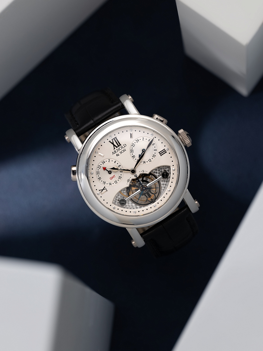 GMT II Tourbillon in Platinum by Christophe Claret