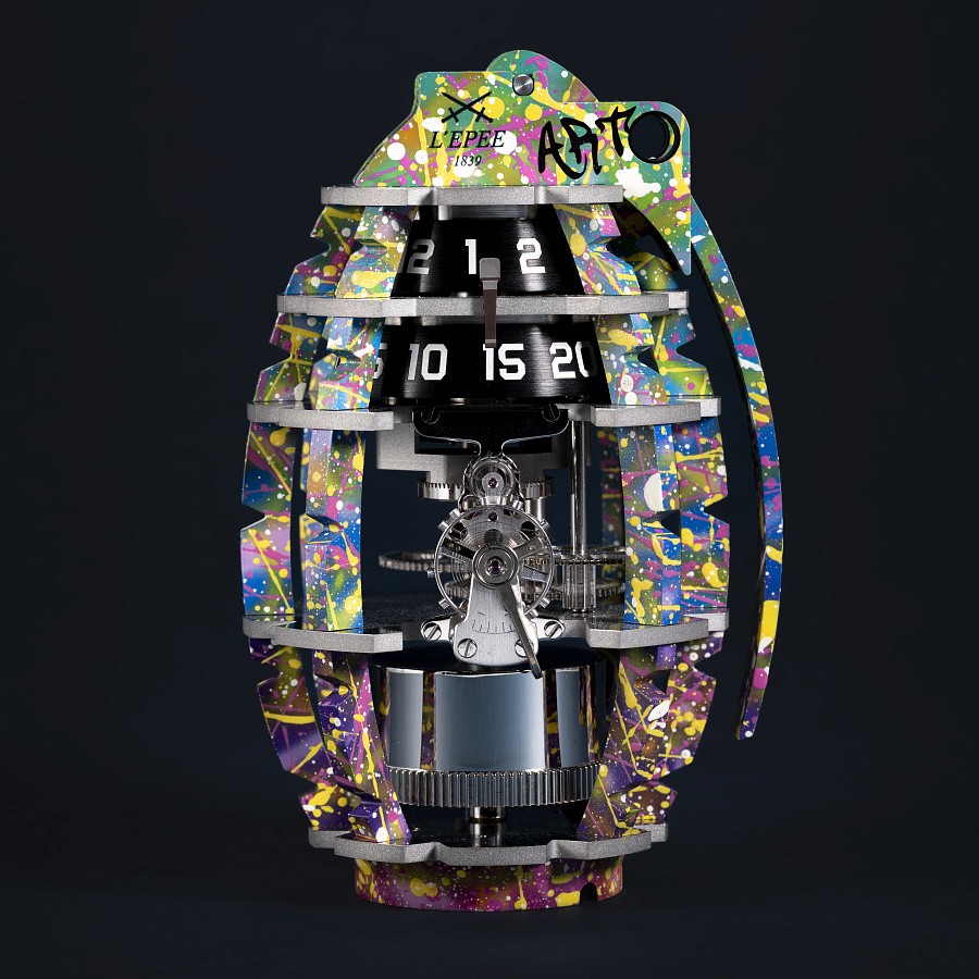 Hand-Painted Grenade "Make Art Not War"