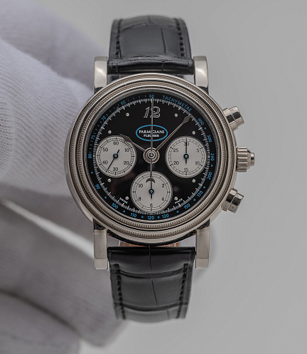 Toric Rattrapante in White Gold with Black Dial