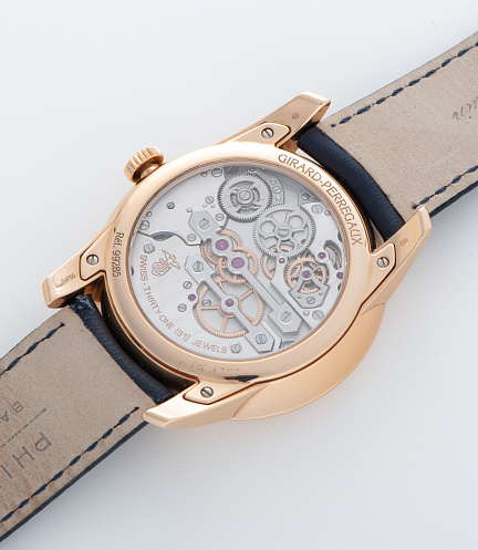 Tourbillon with Three Gold Bridges in Rose Gold