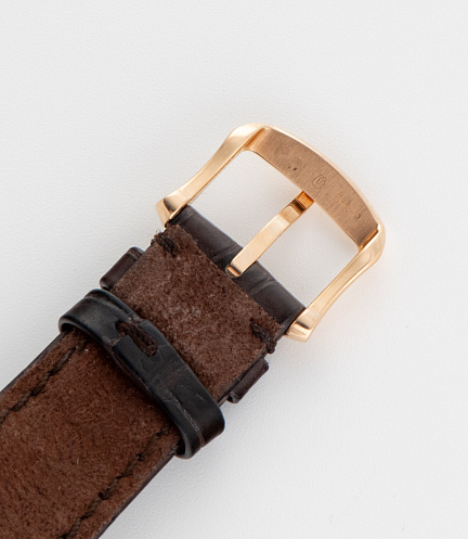Galet Traveller Night Blue in Rose Gold with Enamel Dial by Anita Porchet