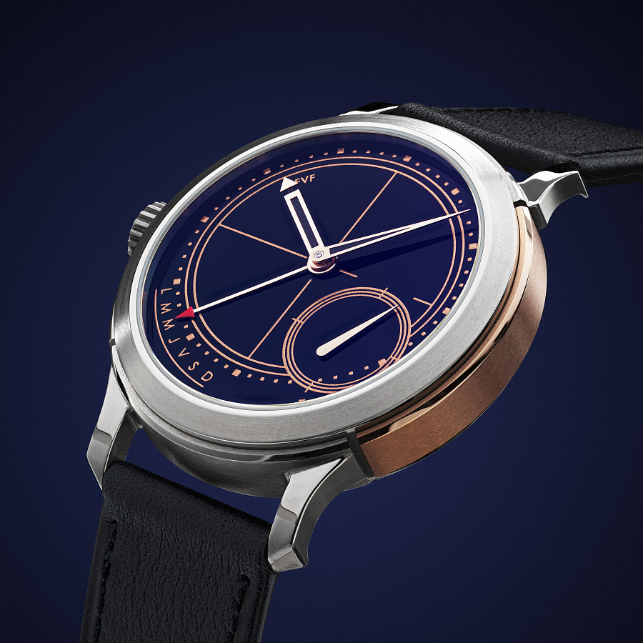2 Time-Day ARTedition in Rose Gold and Titanium with Onyx Dial