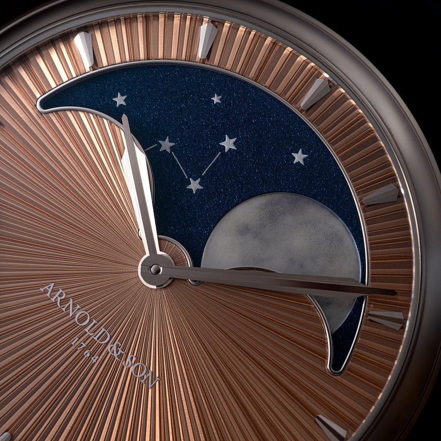 Perpetual Moon in Platinum with Salmon Dial