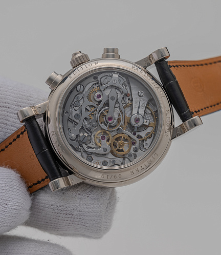 Toric Rattrapante in White Gold with Black Dial