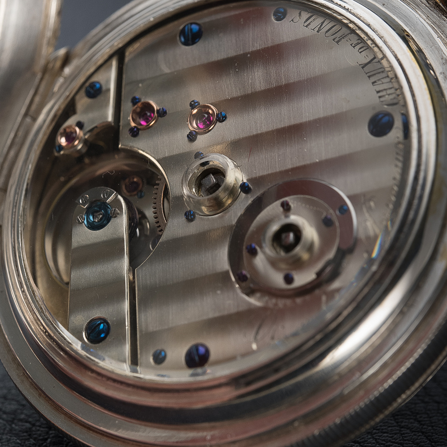 Silver Pocket Chronometre Watch