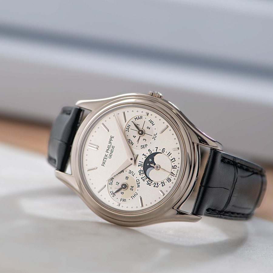 Perpetual Calendar in White Gold