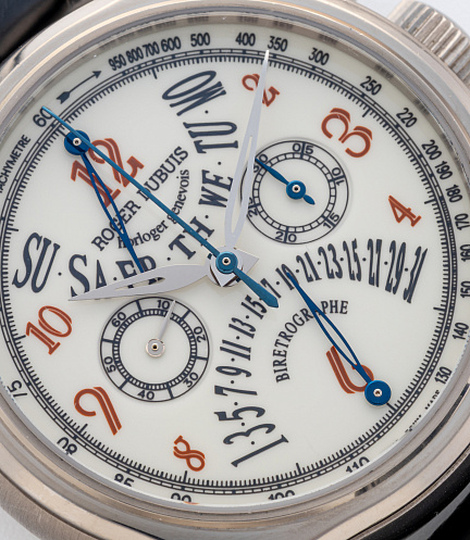 Symphatie Chronograph with Bi-Retrograde Calendar in White Gold