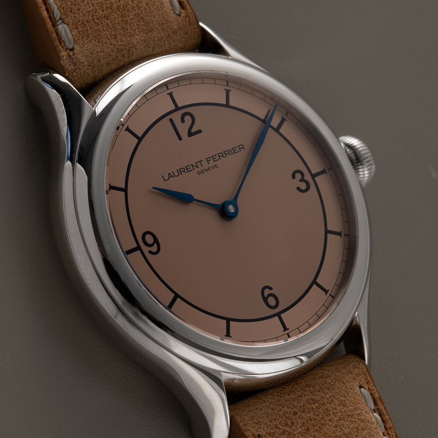 Galet Micro-Rotor Salmon Dial Unique Piece for Revolution