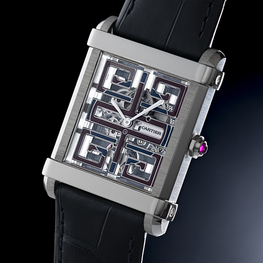 Tank Chinoise Skeleton in Platinum