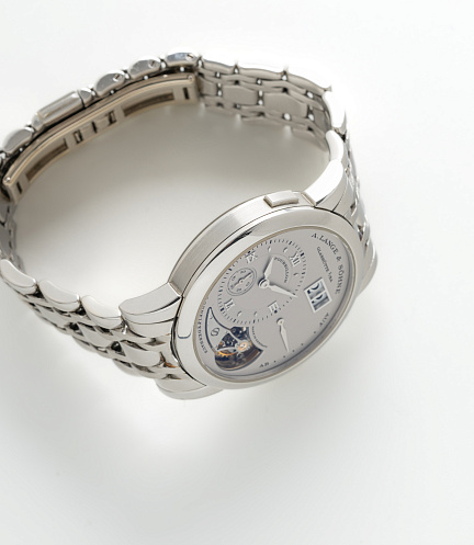 Lange 1 Tourbillon in Platinum on a Wellendorff Bracelet