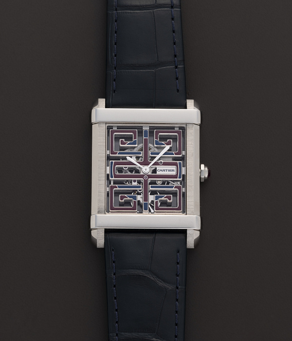 Tank Chinoise Skeleton in Platinum