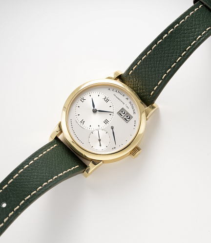 Lange 1 in Yellow Gold with Blue Hands