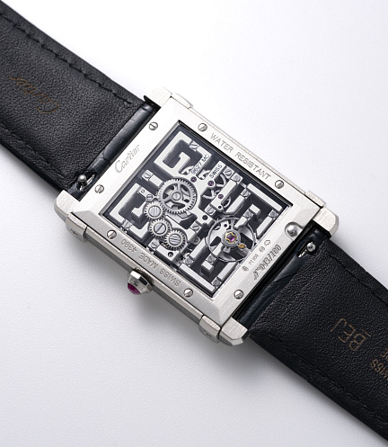 Tank Chinoise Skeleton in Platinum