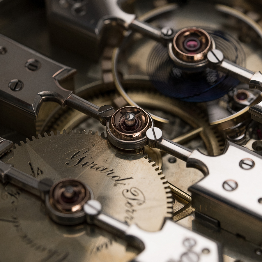 Silver Pocket Watch with a Triple Bridge Movement