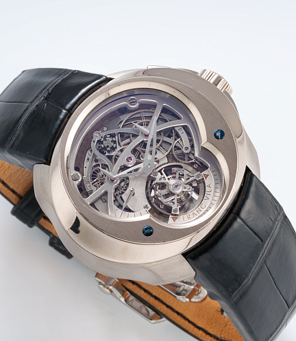Cuatro Tourbillon Monopusher Chronograph in Stainless Steel
