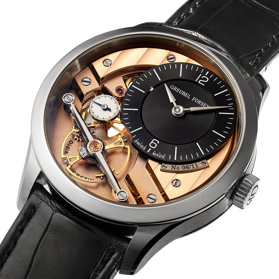 Signature 1 in Stainless Steel with Salmon Dial and Black Sub-dial
