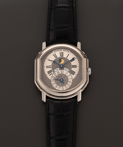 Perpetual Calendar Moon Phase in White Gold