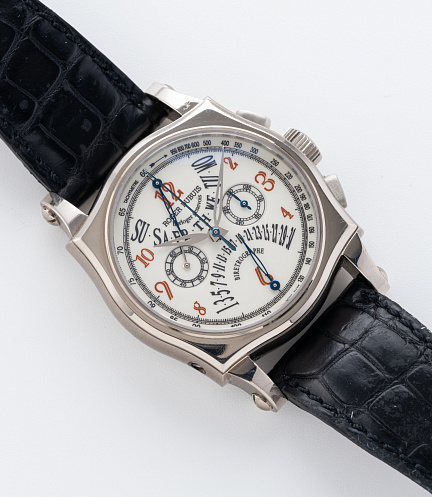 Symphatie Chronograph with Bi-Retrograde Calendar in White Gold