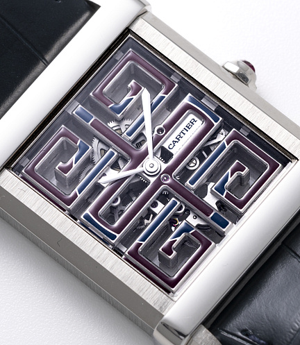 Tank Chinoise Skeleton in Platinum