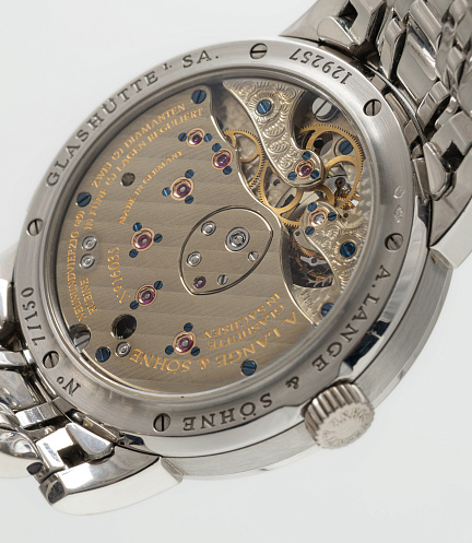 Lange 1 Tourbillon in Platinum on a Wellendorff Bracelet