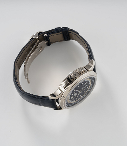 World Time Chronograph in White Gold