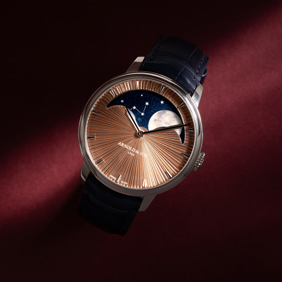 Perpetual Moon in Platinum with Salmon Dial