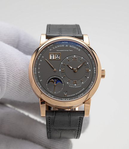 Lange 1 Perpetual Calendar in Rose Gold with Grey Dial