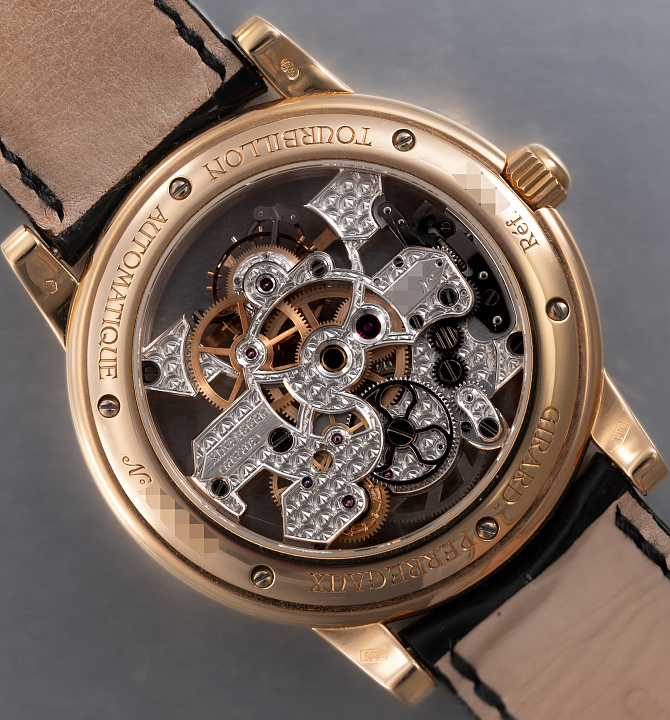 Triple Bridge Skeleton Tourbillon in Rose Gold